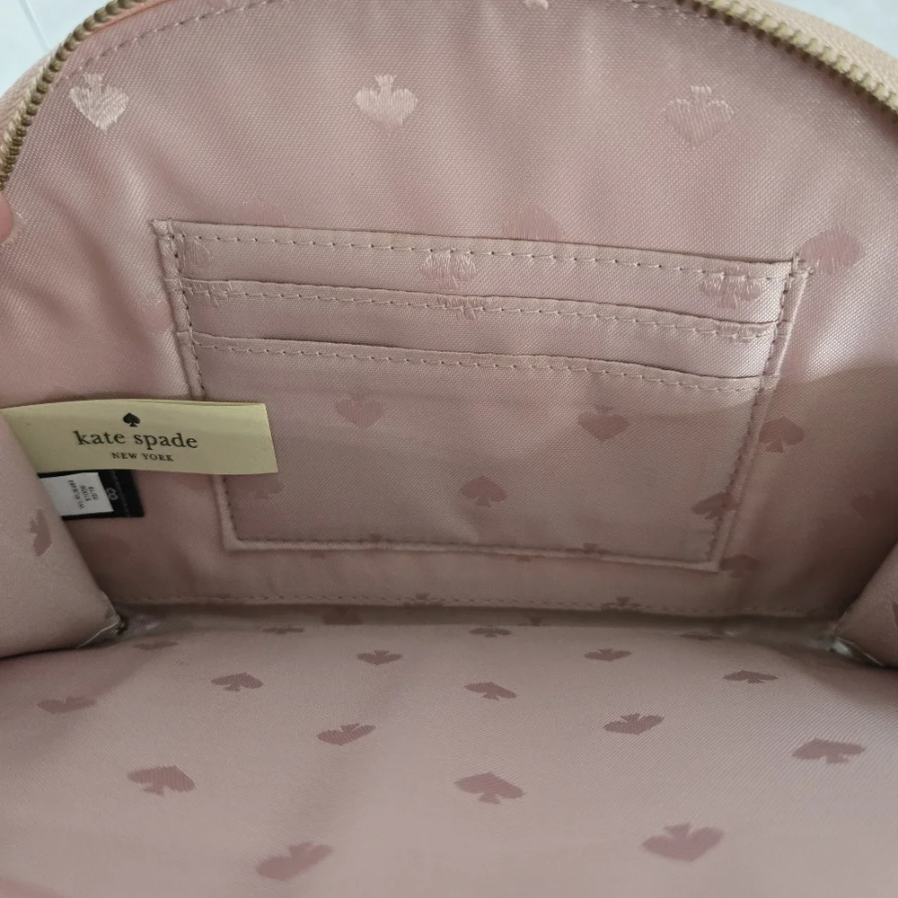 Kate Spade Light Pink Pebbled Leather Jackson Street Half Moon Women's Wristlet